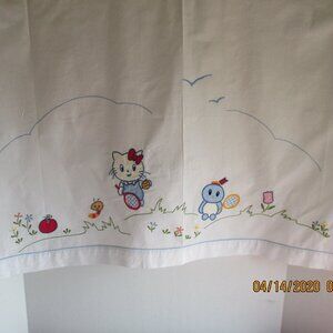 Embroidered Cotton Crib Set-2 Sheets-1 Pillowcase
